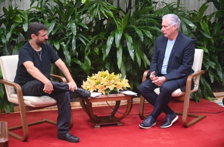 Grabois se reunió con el presidente de Cuba y llamaron a “reafirmar lazos históricos” con la&nbsp;Argentina